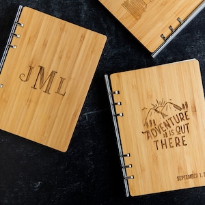 Quaderno in legno personalizzato di Left Coast Original