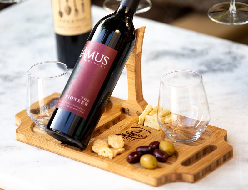 Wine Presentation Board Personalized  Four Styles and Gift image 1