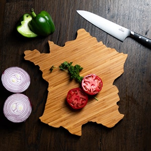 Planches à découper personnalisées en forme de pays - France