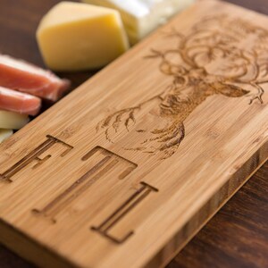 Personalized Reindeer Cheese Board Design #134