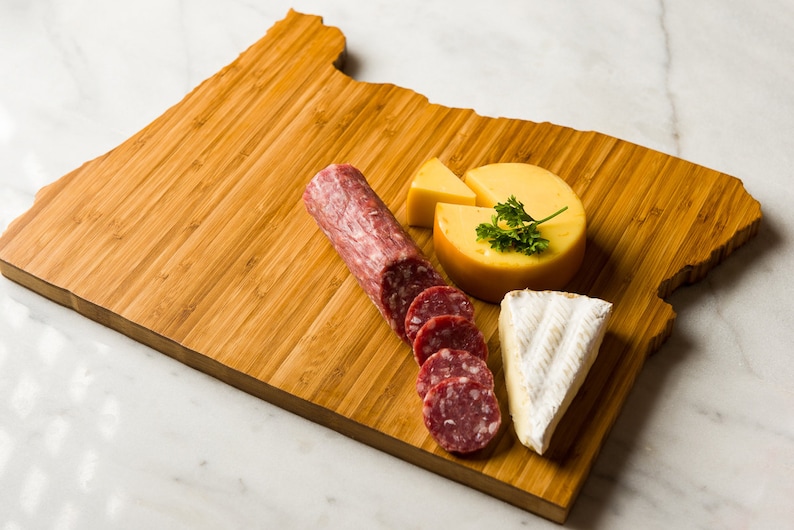 Personalized Oregon State Shaped Cutting Board 3 Options Etsy