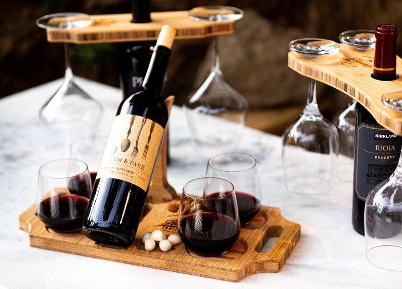 Serie di taglieri per vino sommelier personalizzati: quattro stili e set regalo disponibili immagine 1