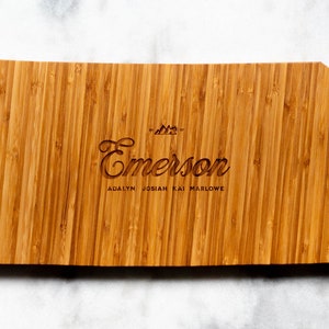 Personalized Kansas State Shaped Cutting Board | 16 Options