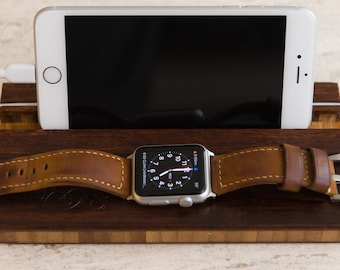 The Single Slot Apple Watch and Phone Charging Dock by Left Coast Original