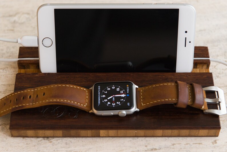 The Single Slot Apple Watch and Phone Charging Dock by Left Coast Original 