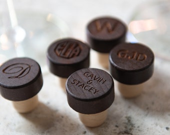 Personalized Wine Bottle Stoppers by Left Coast Original