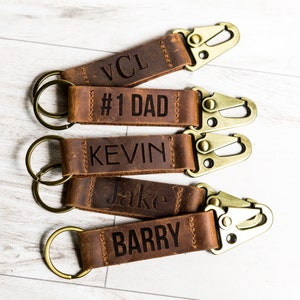 Personalized Leather Keychain - The San Ann Keychain