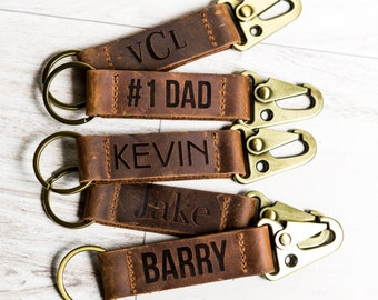 Personalized Leather Keychain - The San Ann Keychain