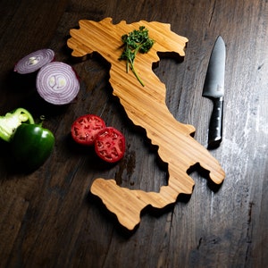 Planches à découper personnalisées en forme de pays - Italie