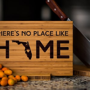 Personalized Florida State Engraved Cutting Board by Left Coast Original
