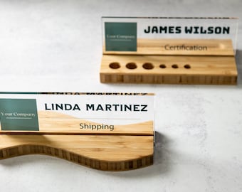 Acrylic Desk Name Plate - Personalized Custom Print