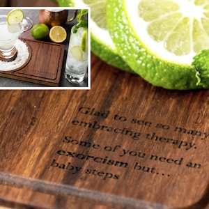 Funny Engraved Custom Barkeep Board - 45  Meme Design/Phrase Options