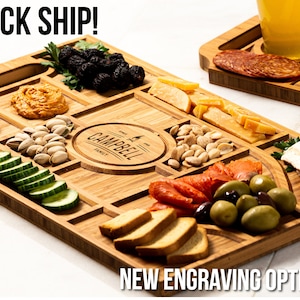 Personalized Charcuterie Planks and Beer Flights - 4 Styles and Gift Sets Available