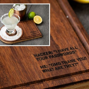 Grappig op maat gegraveerd barkeeperbord - geschenken, 45 humoristische ontwerp-/zinsopties,