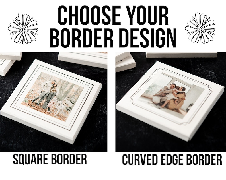 Custom White Limestone Photo Coasters Etsy