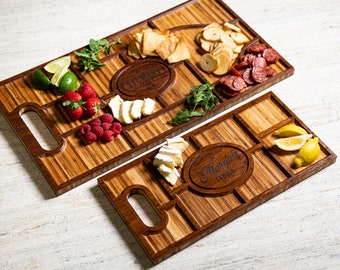 Personalized Charcuterie Planks and Beer Flights - 4 Styles and Gift Sets Available