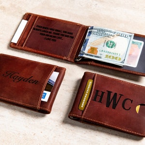 Slim Concealed Pocket Distressed Leather Wallet The Cedar Key Wallet by Left Coast Original