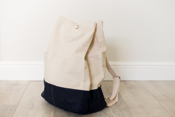 coastal canvas backpack
