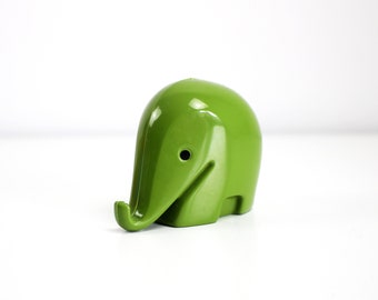 Dresdner Drumbo elephant money bank in olive green - smallest size - original