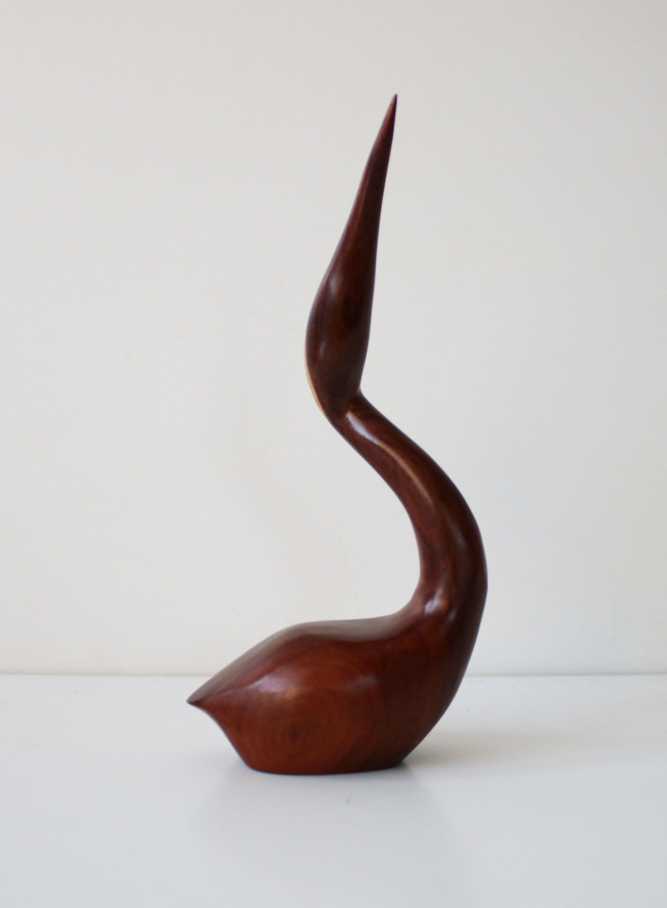 Mid century wooden carved bird - mixed wood