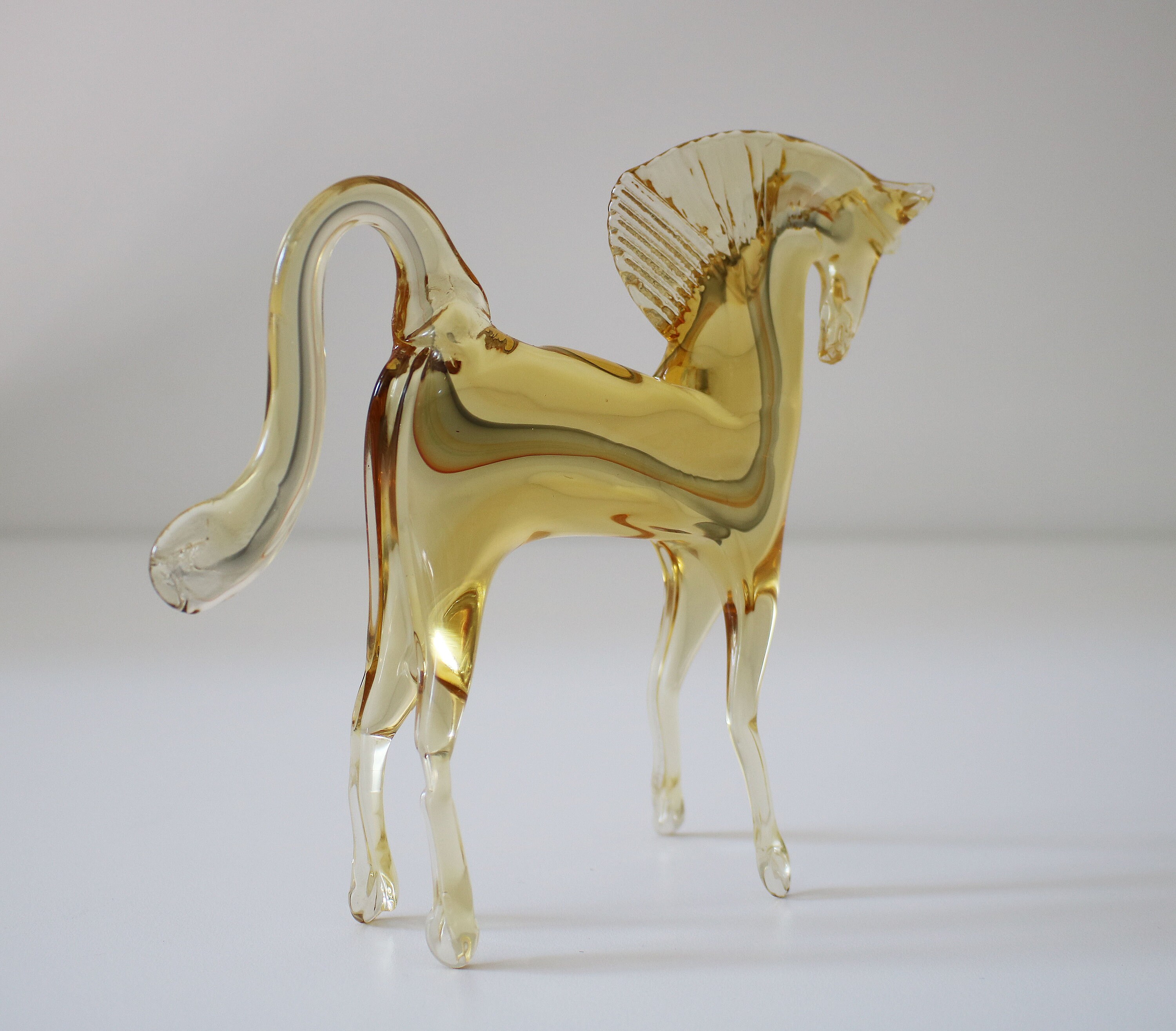 blown glass horse
