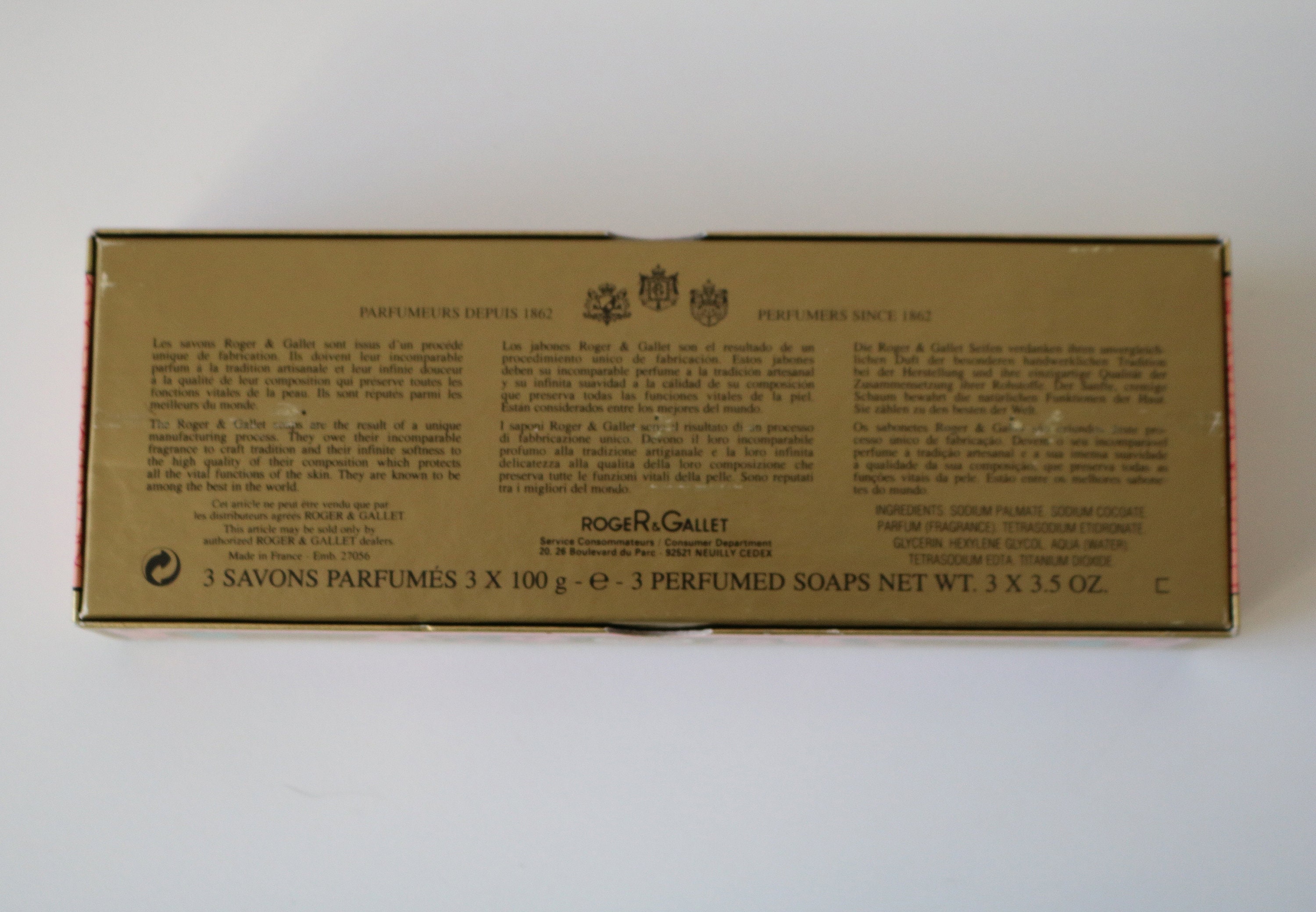 Vintage Roger and Gallet Carnation soaps