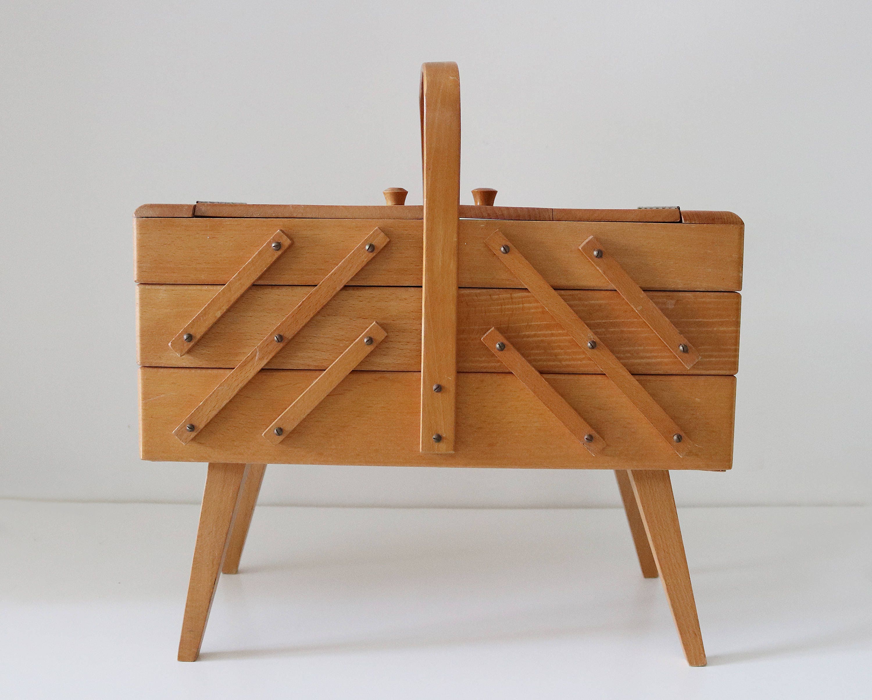 goki wooden sewing box