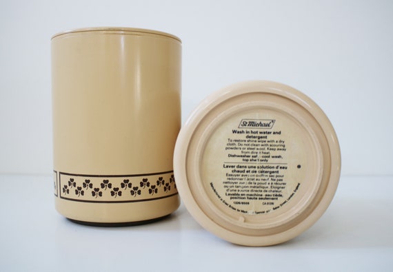 m&s tea coffee sugar canisters