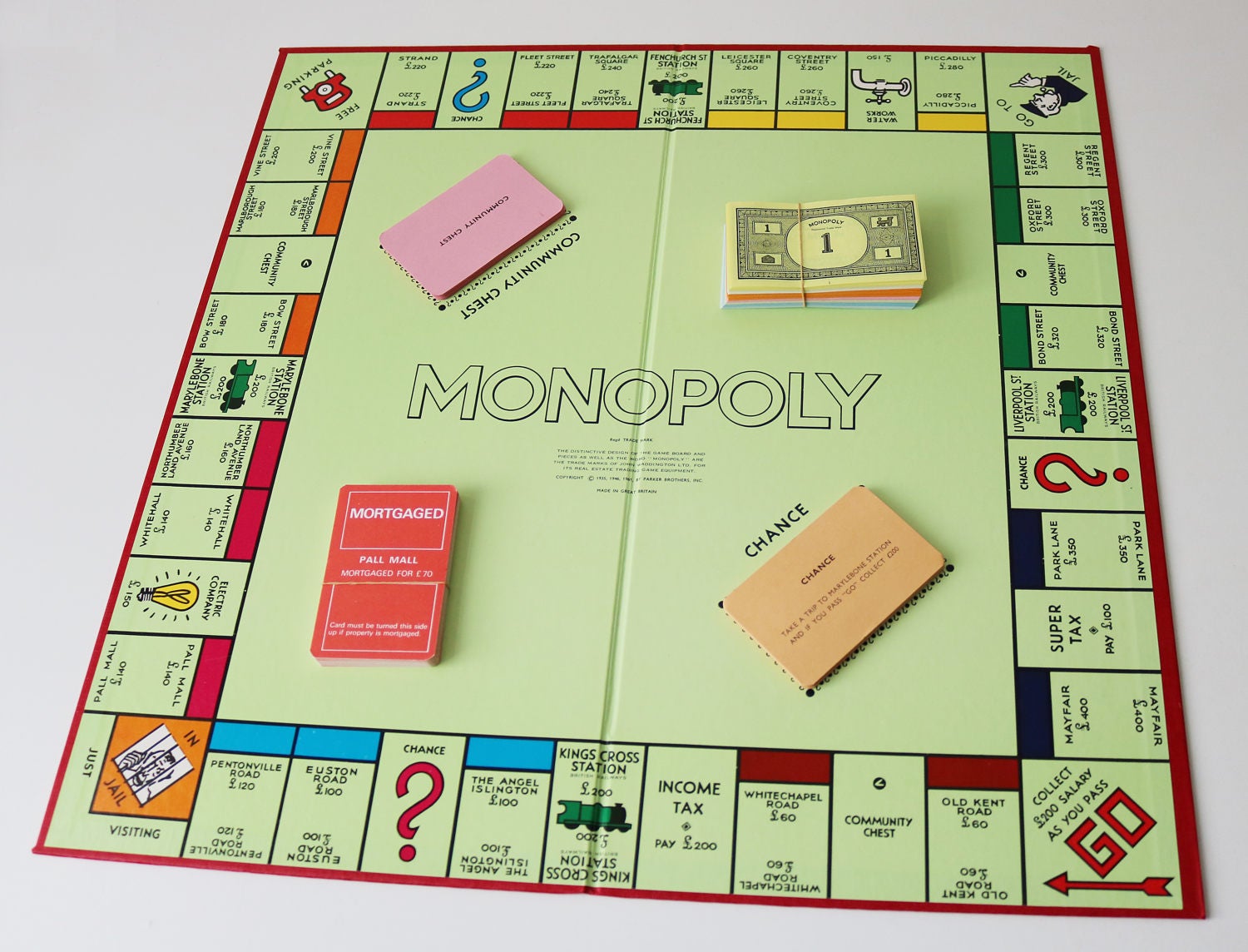 original monopoly board original monopoly board