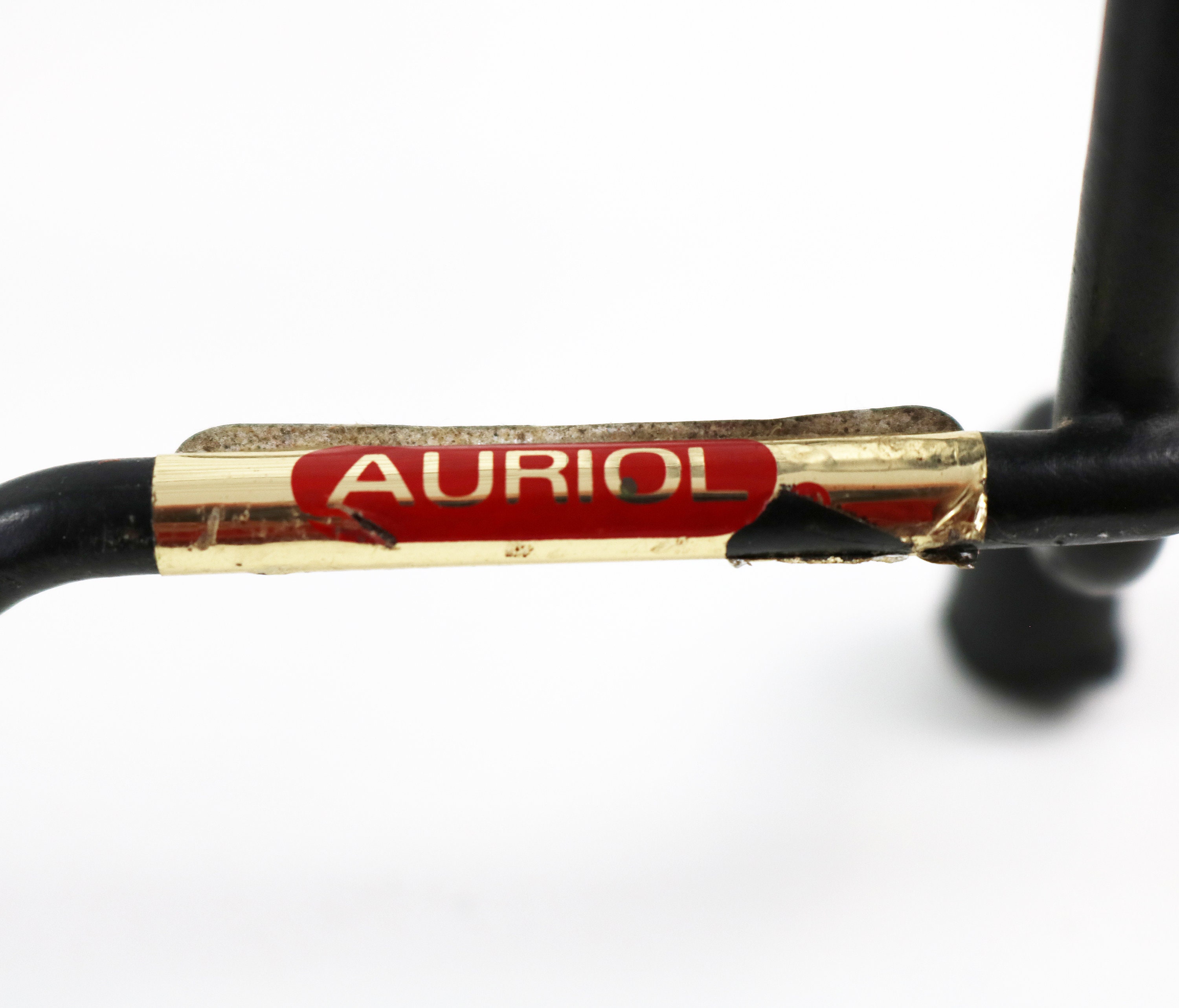 AURIOL Vintage Auriol WINE RACK Black Wire Atomic Styling holds 20 Bottles label VGC 