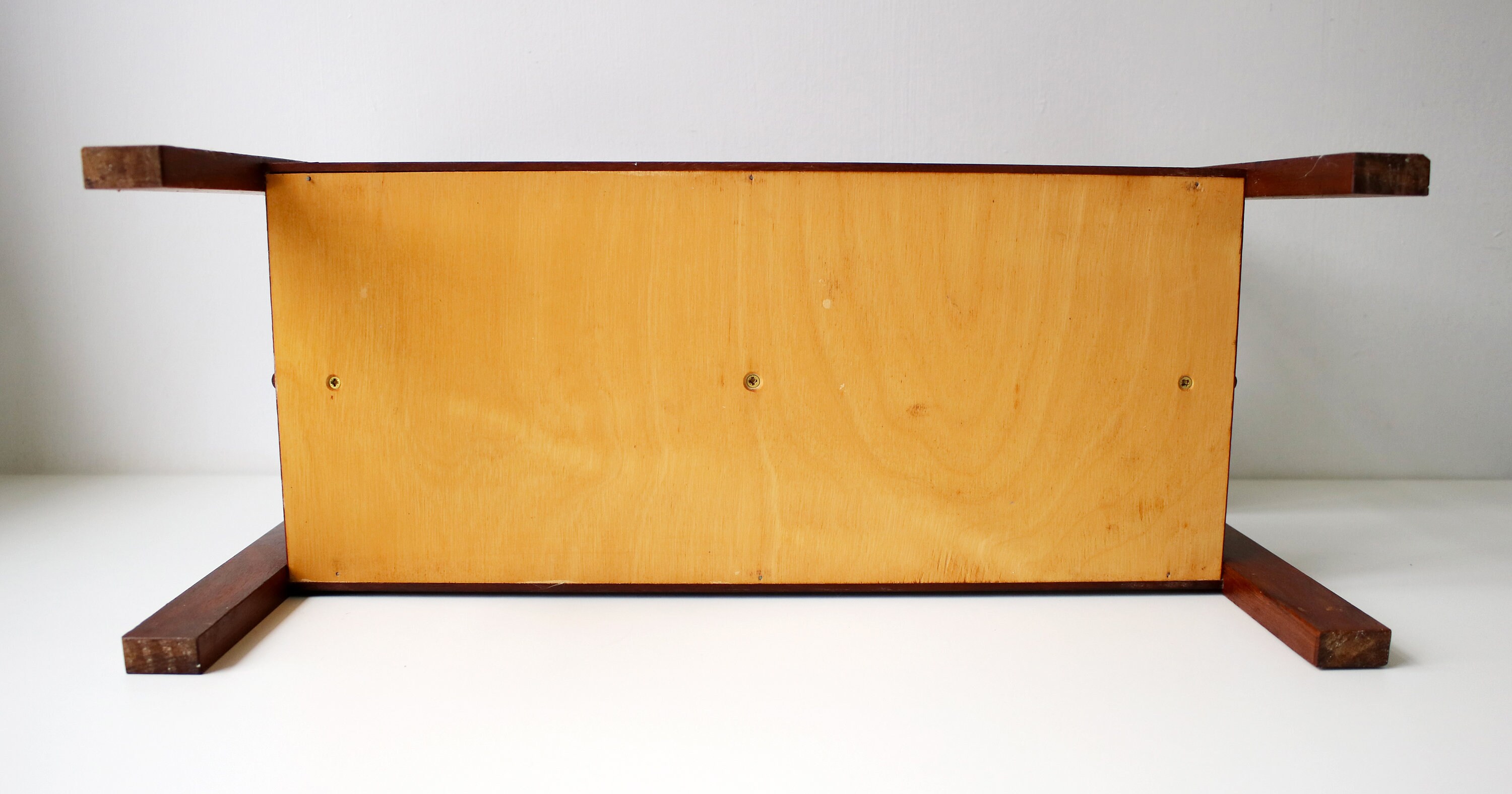 Mid Century Heals magazine / record rack in teak Cantebury design by