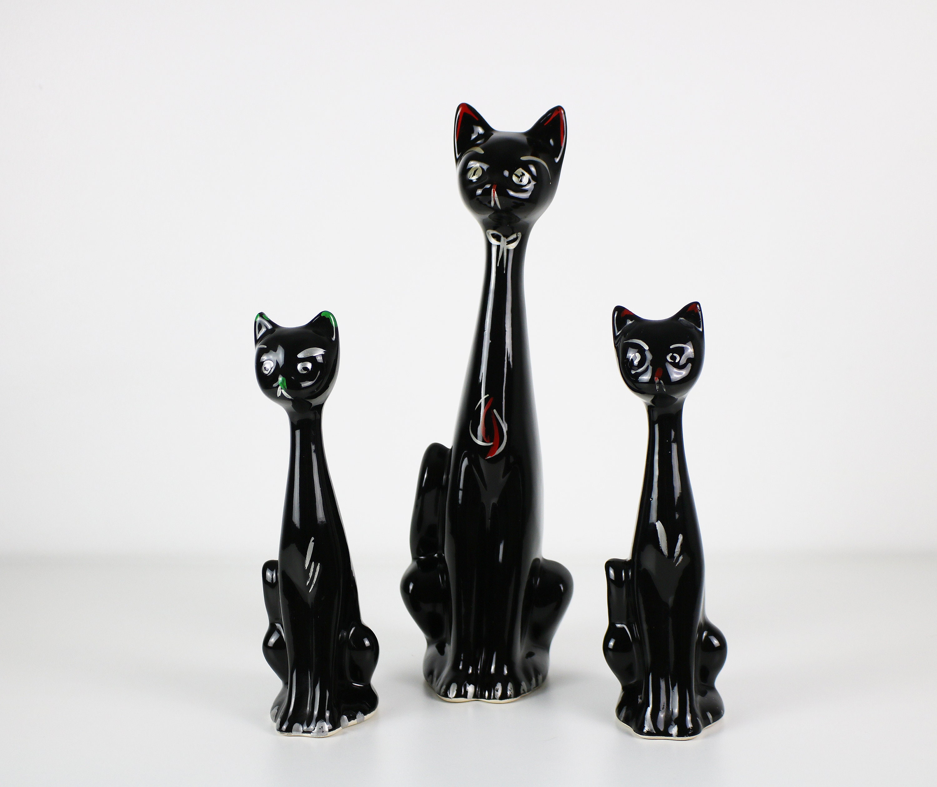 Mid century scoop headed cat vase different designs / sizes available