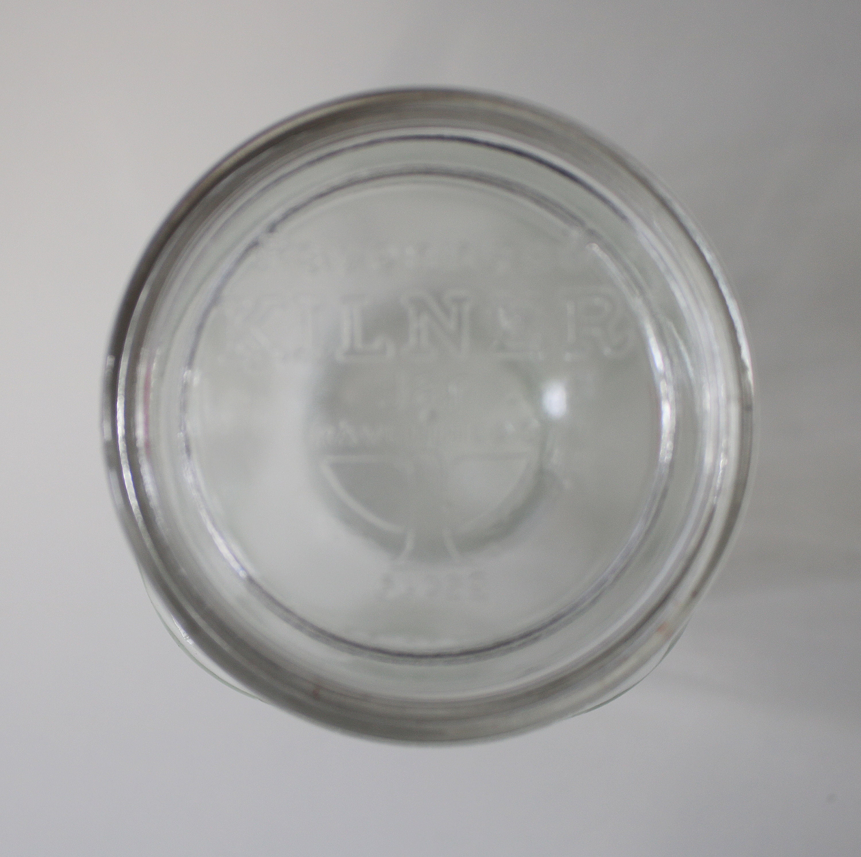 Pair of red Ravenhead Kilner jars 1 litre