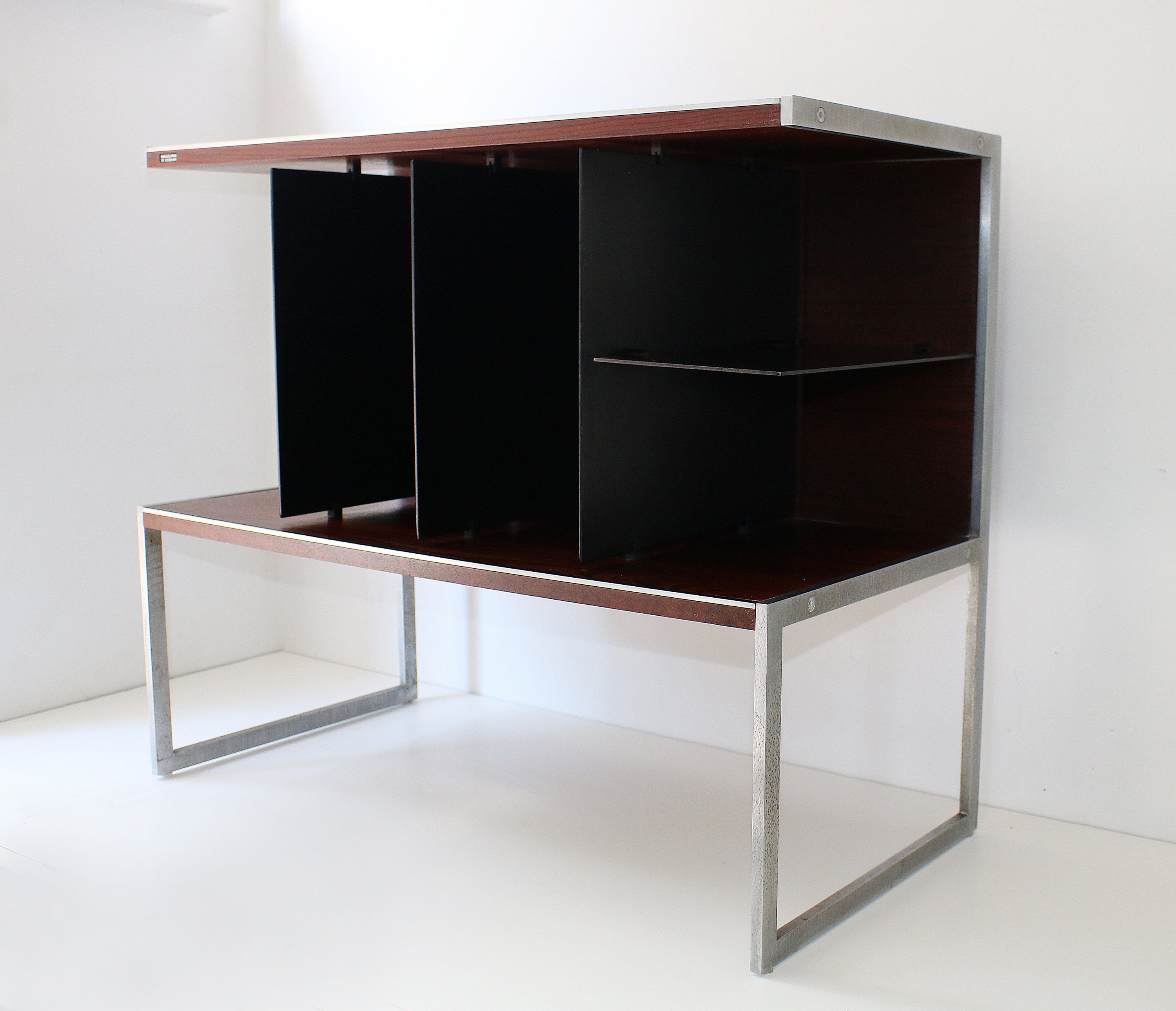 Rare Jacob Jensen Danish shelf unit hi fi and vinyl record