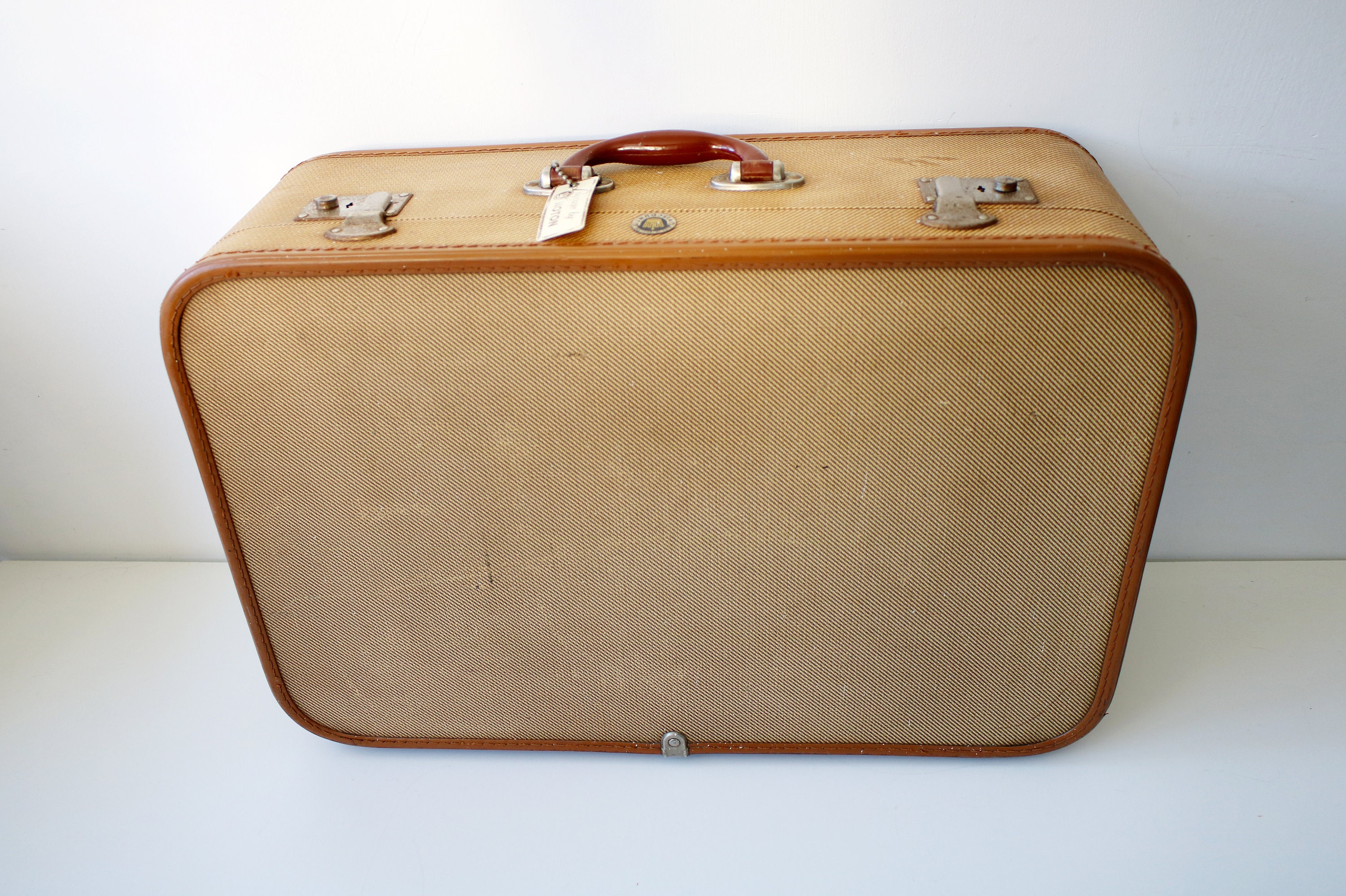 Noton Viscount large vintage suitcase - travel or storage - wedding display
