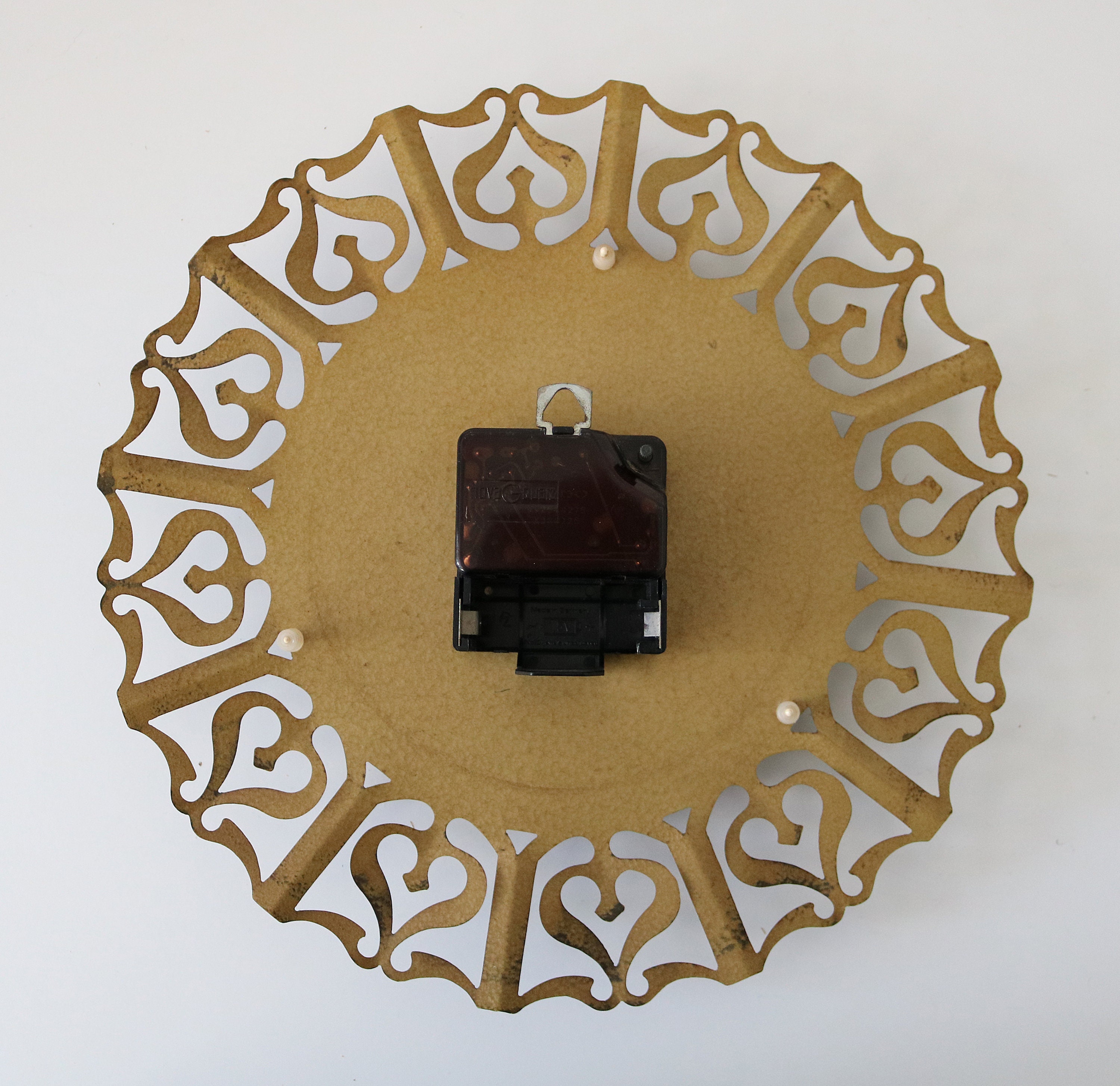 1960s West German wall clock by Acctim quartz battery operated working