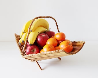 Bamboo folding fruit basket