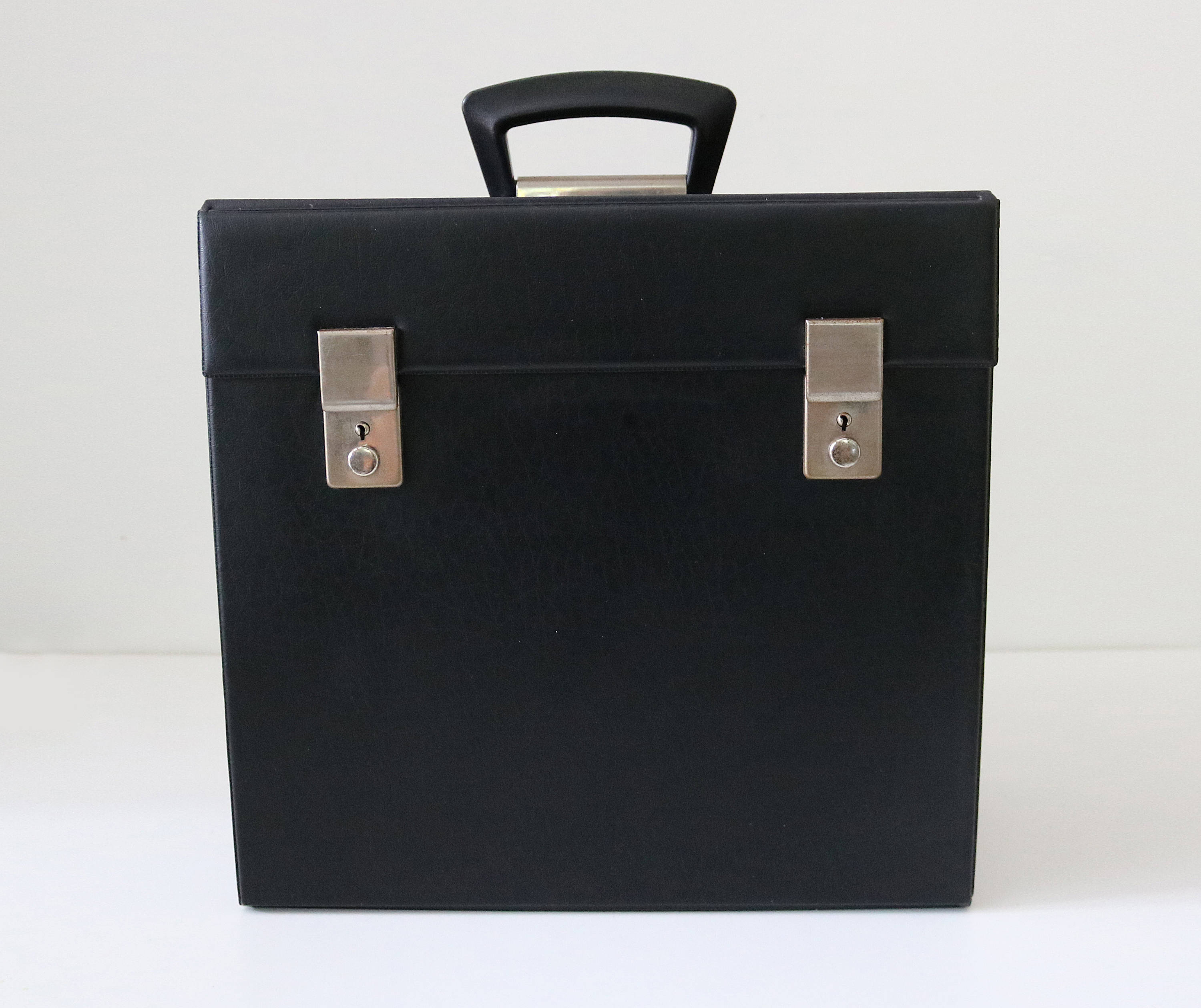 Retro vinyl record storage case albums and 12 inch