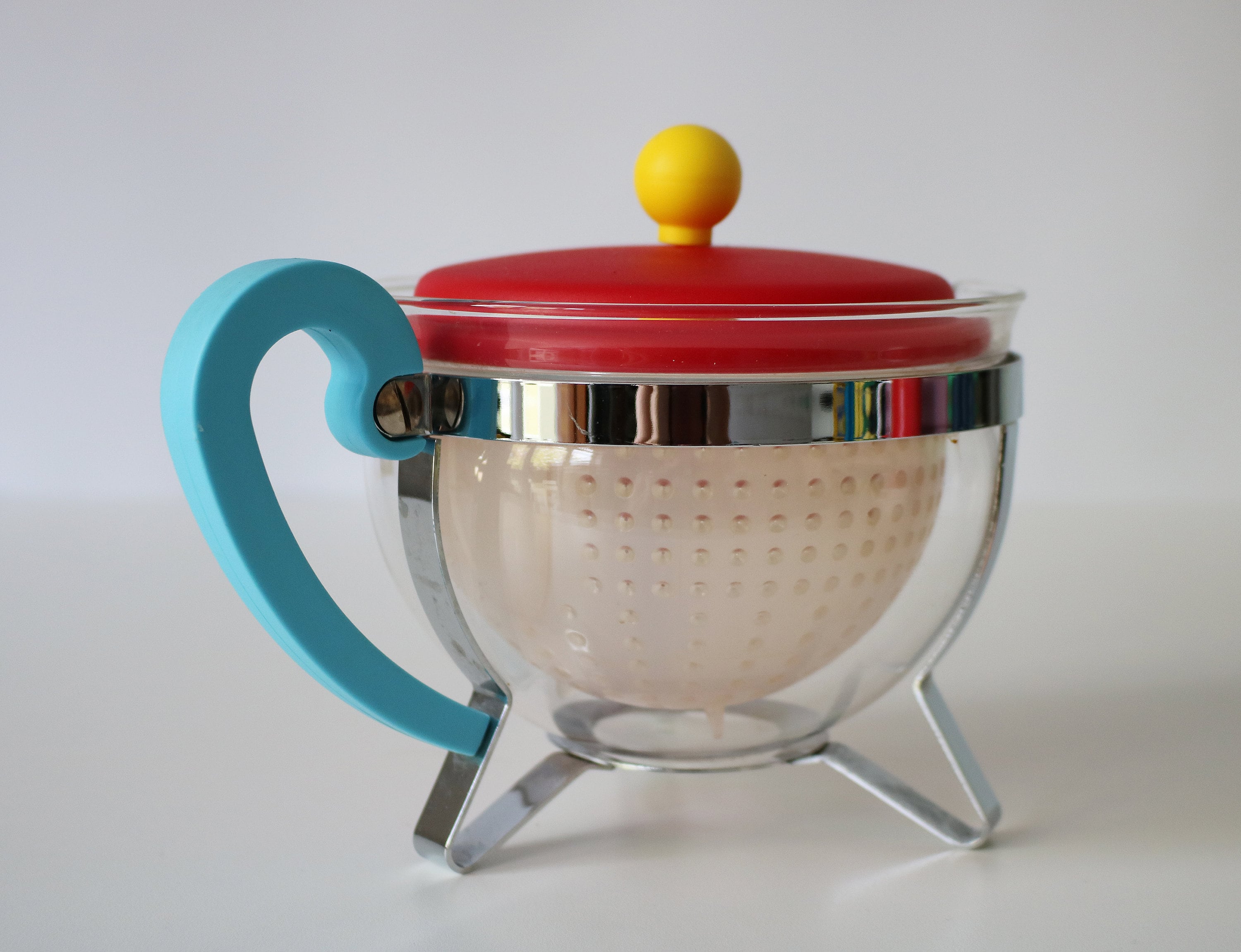 70th Anniversary Chambord teapot by Bodum 2014 in bright plastic, glass