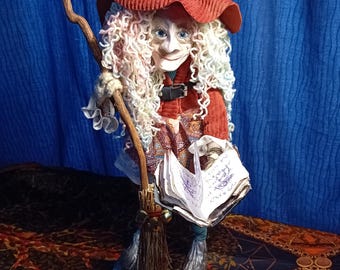 The Witch - standing art doll