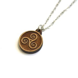 Pendentif Tribal En Bois Celtique Maori - Noir, Unisexe, Fabrication Française, Neuf Sans Emballage