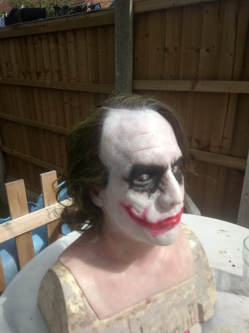 Joker Heath Ledger silicone mask Etsy