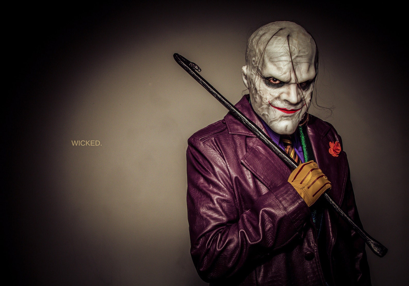 Gotham J Joker silicone mask with hand punched Etsy