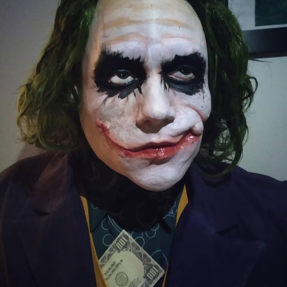 Heath Ledger Joker Bust The Dark Knight Etsy