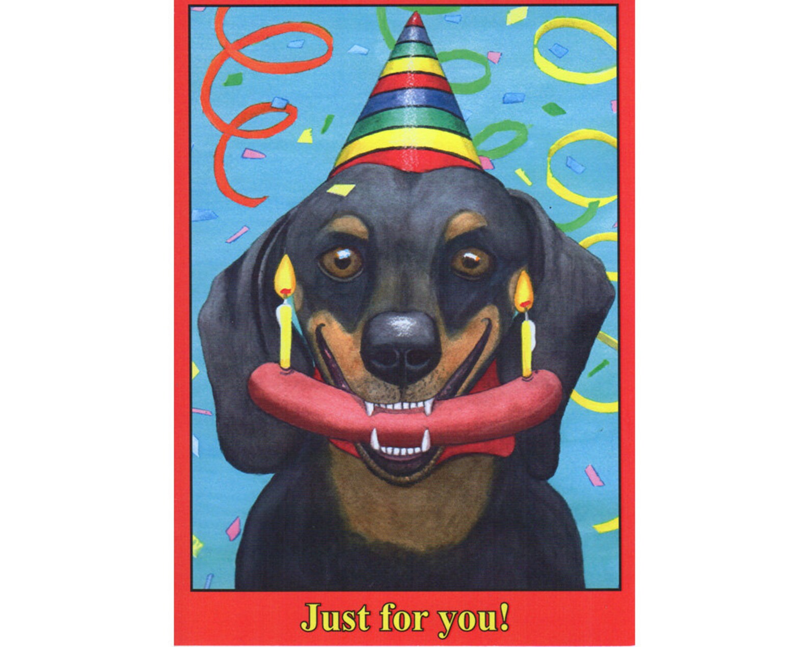 Birthday card Birthday Weiner | Etsy