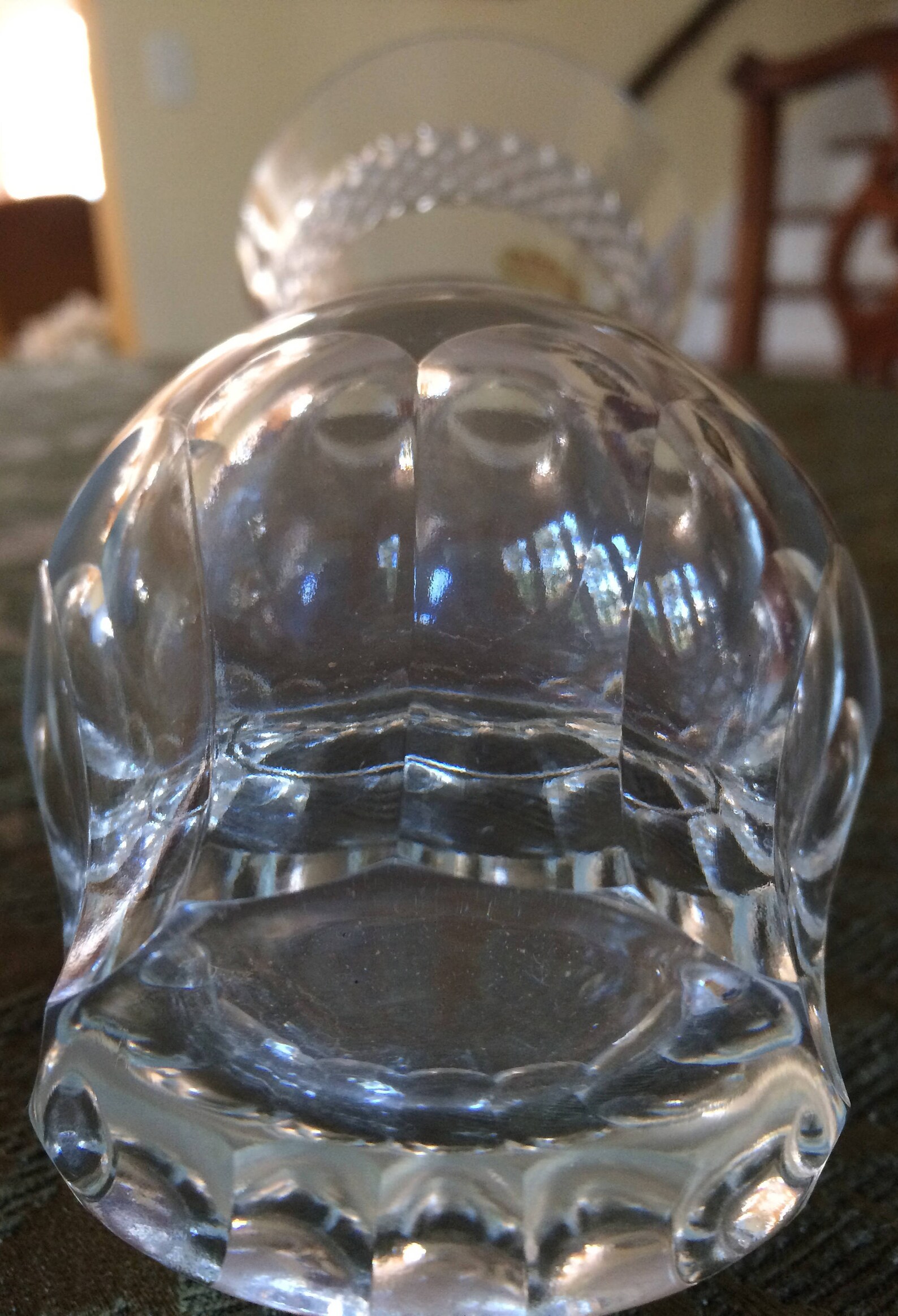 STUNNING Clear Glass GERMAN CRYSTAL vase Etsy