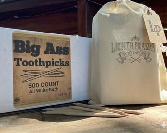 Palillos de dientes gigantes de abedul blanco americano: ¡El regalo perfecto para papá!