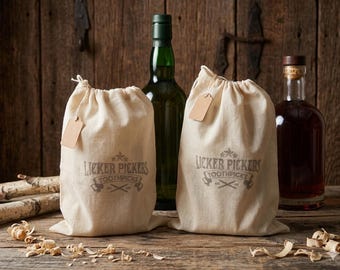 Bolsa de regalo de lujo para papá: petaca, palillos de dientes para whisky y semillas de girasol.