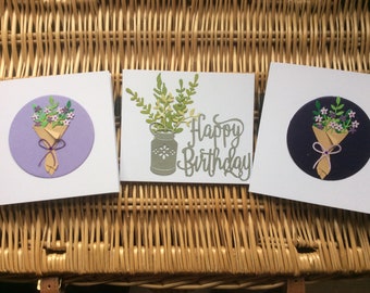 Handmade Flower Birthday Cards