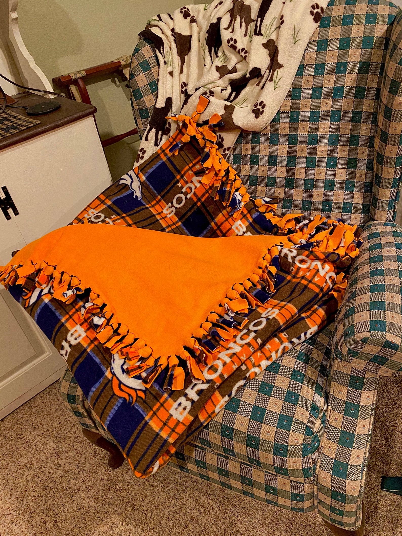 Fleece Tie Blankets Etsy